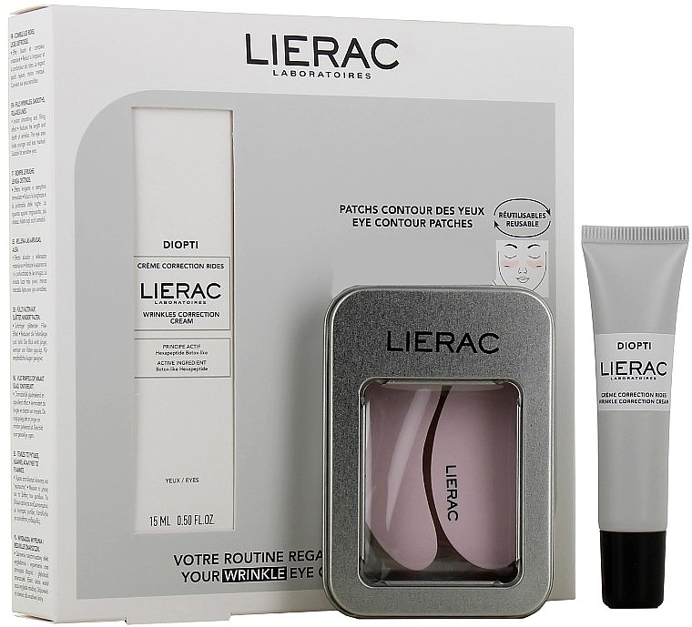 Набір - Lierac Diopti (eye/cr/15ml + eye/patch/2pcs) — фото N1