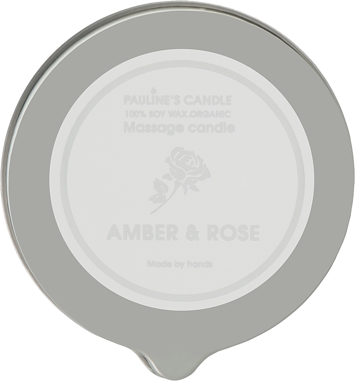Масажна свічка "Амбра і троянда" - Pauline's Candle Amber & Rose Manicure & Massage Candle — фото N5
