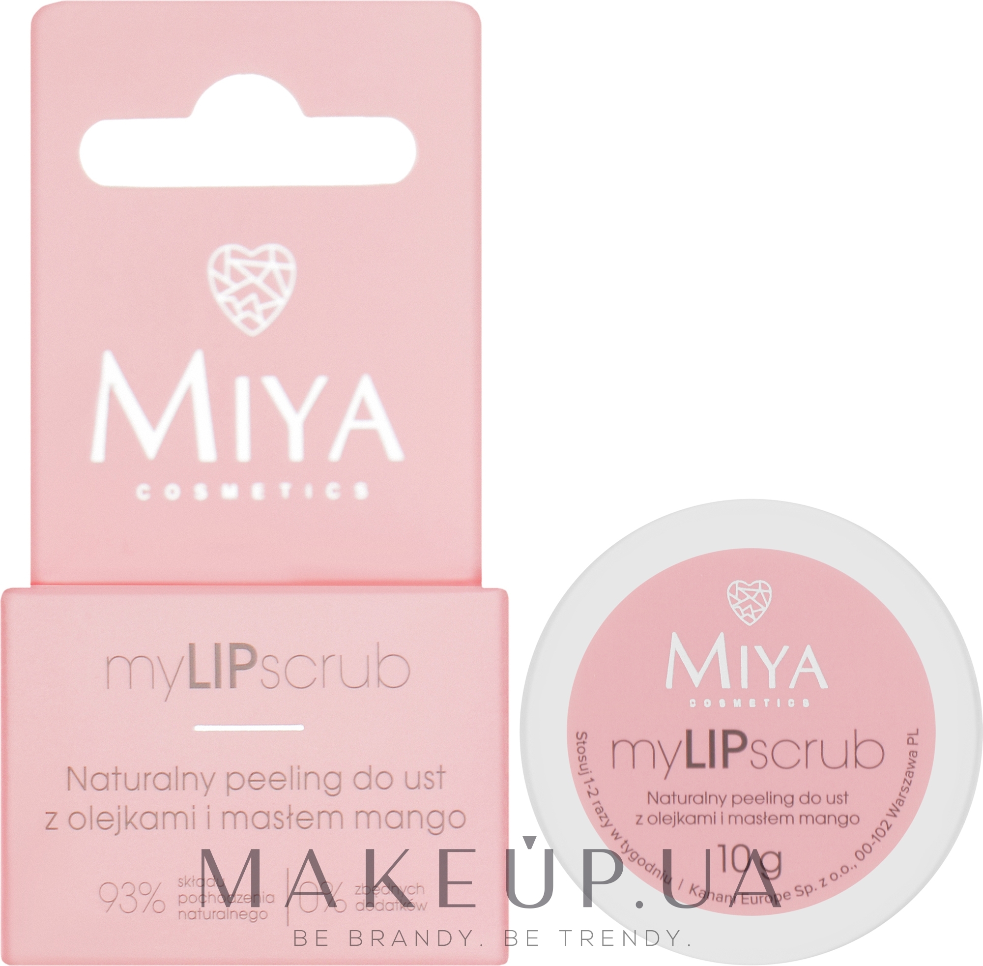 Скраб для губ с маслом манго - Miya Cosmetics myLIPscrub — фото 10g