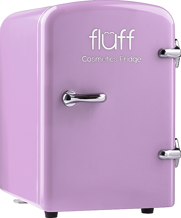 Косметический мини-холодильник, сиреневый - Fluff Cosmetic Violet Fridge — фото N1
