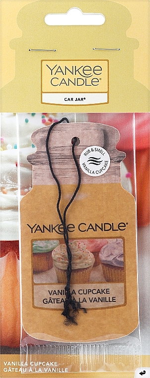 Ароматизатор автомобильный сухой - Yankee Candle Classic Car Jar Vanilla Cupcake — фото N1