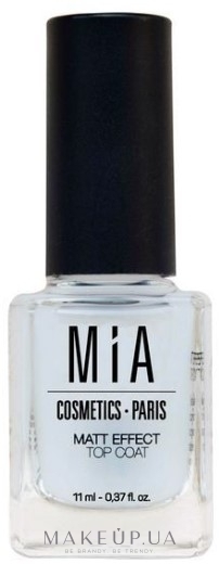 Верхнє покриття з матовим ефектом - Mia Cosmetics Paris Matt Effect Top Coat — фото 11ml