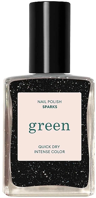 Лак для нігтів з блискітками - Manucurist Green Nail Polish Quick Dry Intense Color — фото N1
