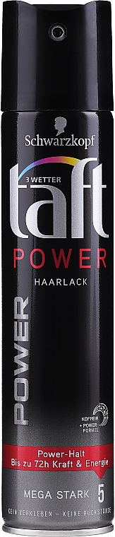 Лак для волосся "Power. Кофеїн", мегафіксація - Taft Caffeine Power 5 Hairspray — фото N7