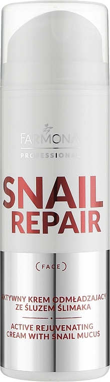 Активний омолоджувальний крем зі слизом равлика - Farmona Professional Snail Repair Active Rejuvenating Cream With Snail Mucus — фото N1