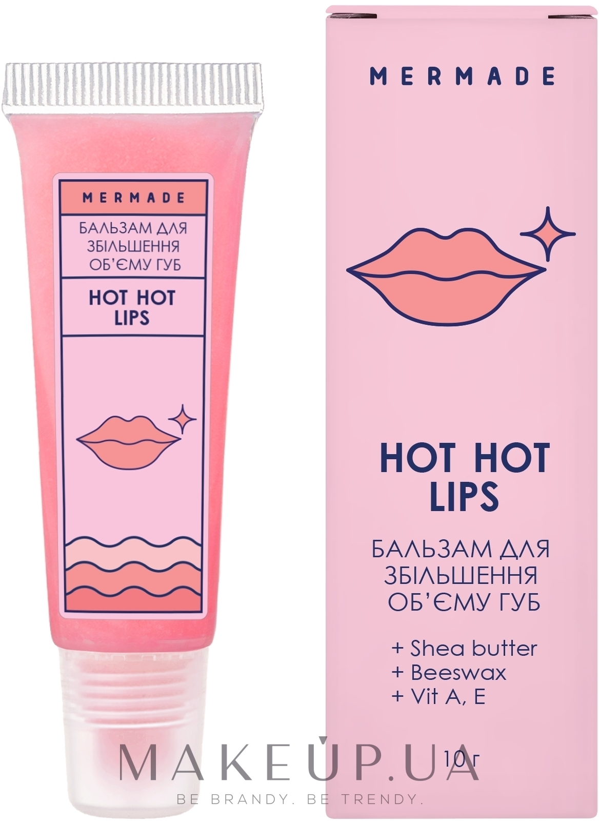 Бальзам для збільшення об'єму губ - Mermade Hot Hot Lips — фото 10ml