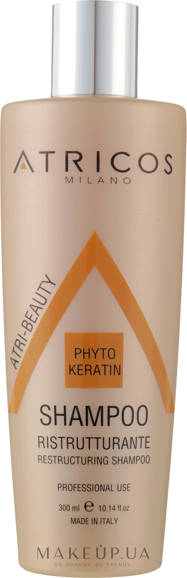 Шампунь с фитокератином для реструктуризации волос - Atricos Phyto Keratin Restructuring Shampoo — фото 300ml