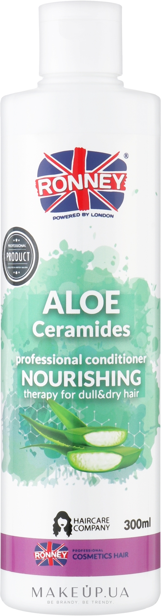 Кондиционер для сухих волос - Ronney Professional Nourshing Aloe Ceramides — фото 300ml