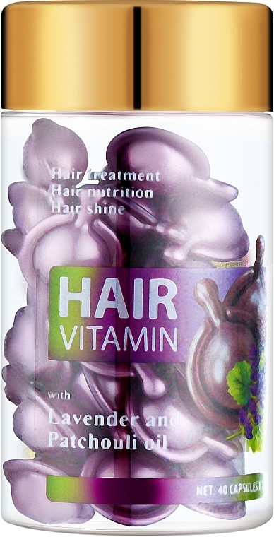 Вітаміни для волосся з олією Лаванди та олією Пачулі - LeNika — фото N1