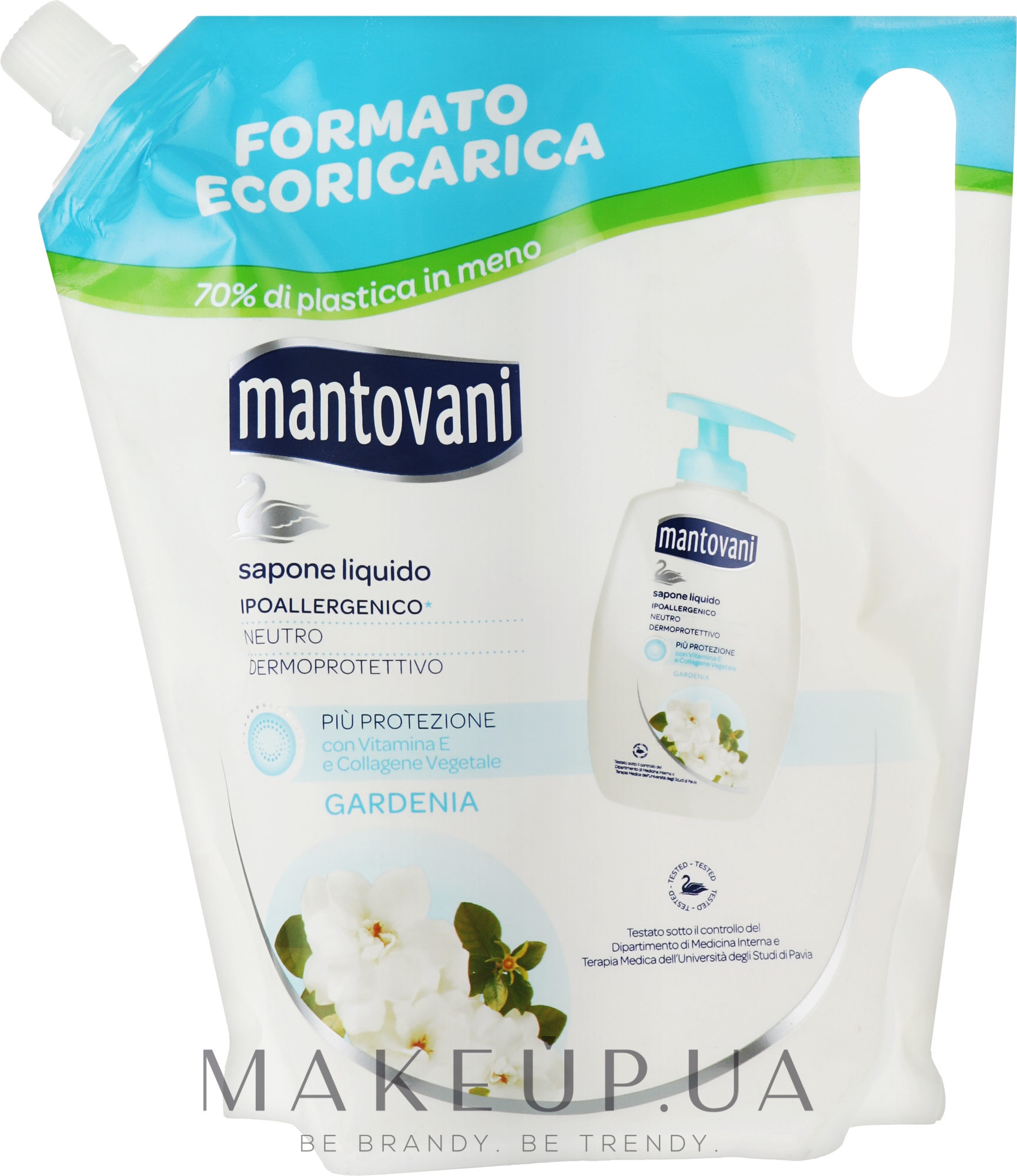 Жидкое мыло «Гардения» - Mantovani (рефилл) — фото 750ml