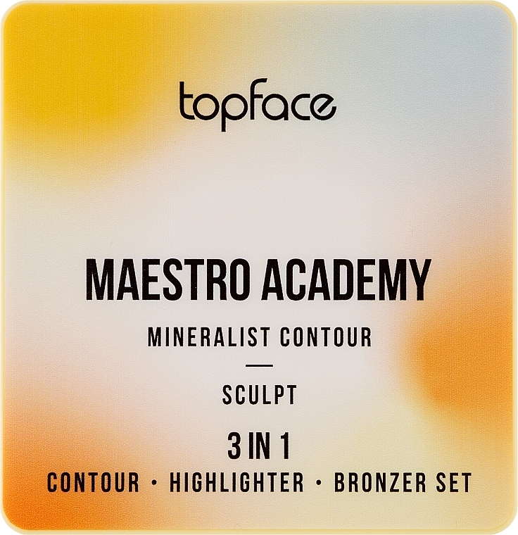 Палетка для контурингу - Topface Maestro Academy Mineralist Contour — фото N2