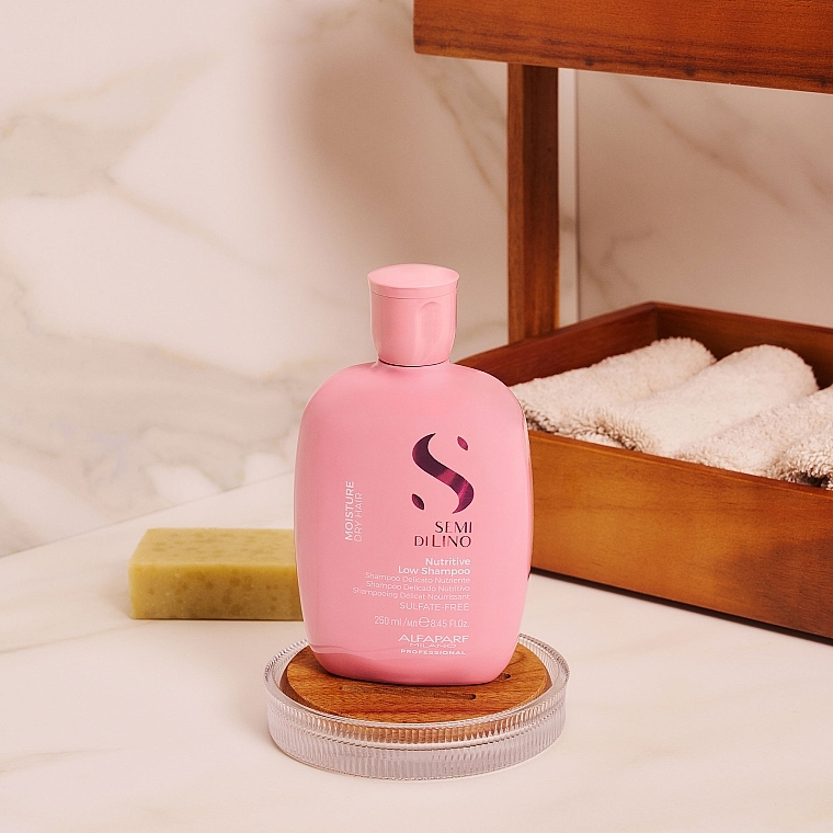 Питательный шампунь - Alfaparf Semi Di Lino Nutritive Low Shampoo — фото N5