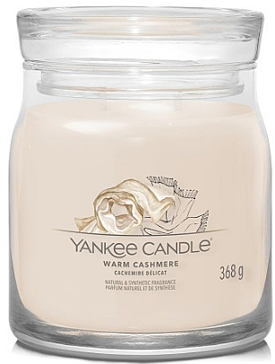 Ароматична свічка в банці "Warm Cashmere", 2 ґноти - Yankee Candle Singnature — фото N1