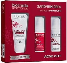 Набір - Biotrade Acne Out (wash/gel/50ml + f/lot/20ml + f/cr/20ml) — фото N1