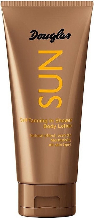Лосьйон-автозасмага для використання в душі - Douglas Sun Self-Tanning In Shower Body Lotion — фото N1