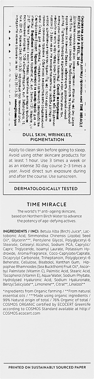 Сыворотка для интенсивного ухода ночная - Madara Cosmetics Time Miracle Reface Sleep & Peel — фото N3