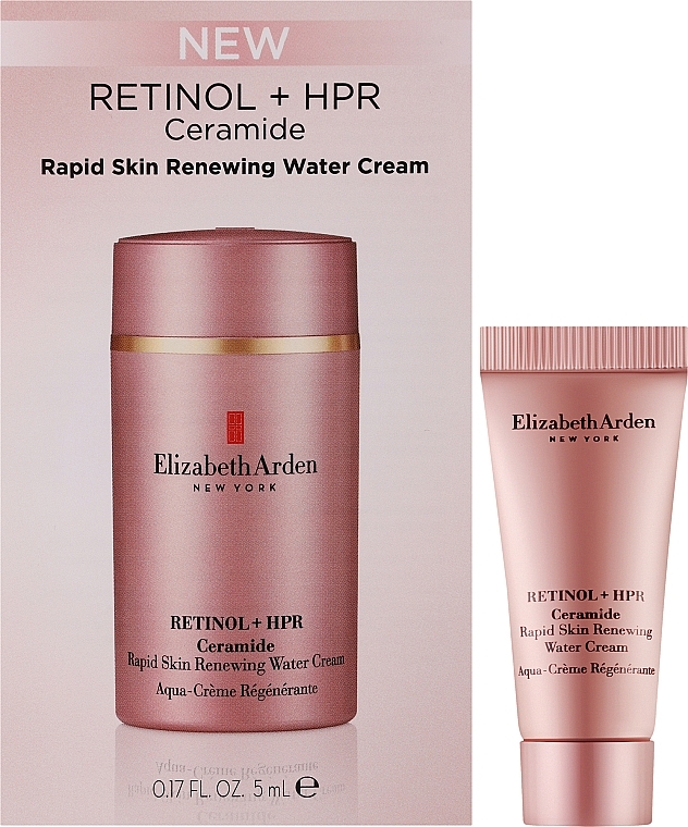 Зволожувальний крем для обличчя - Elizabeth Arden Retinol + HPR Ceramide Rapid Skin Renewing Water Cream (пробнік) — фото N2