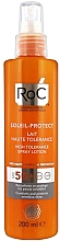 Парфумерія, косметика Сонцезахисний лосьйон-спрей - RoC Soleil-Protect High Tolerance Lotion Spray SPF50