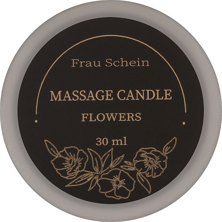 Свічка масажна для рук і тіла "Квіткова" - Frau Schein Massage Candle Flowers