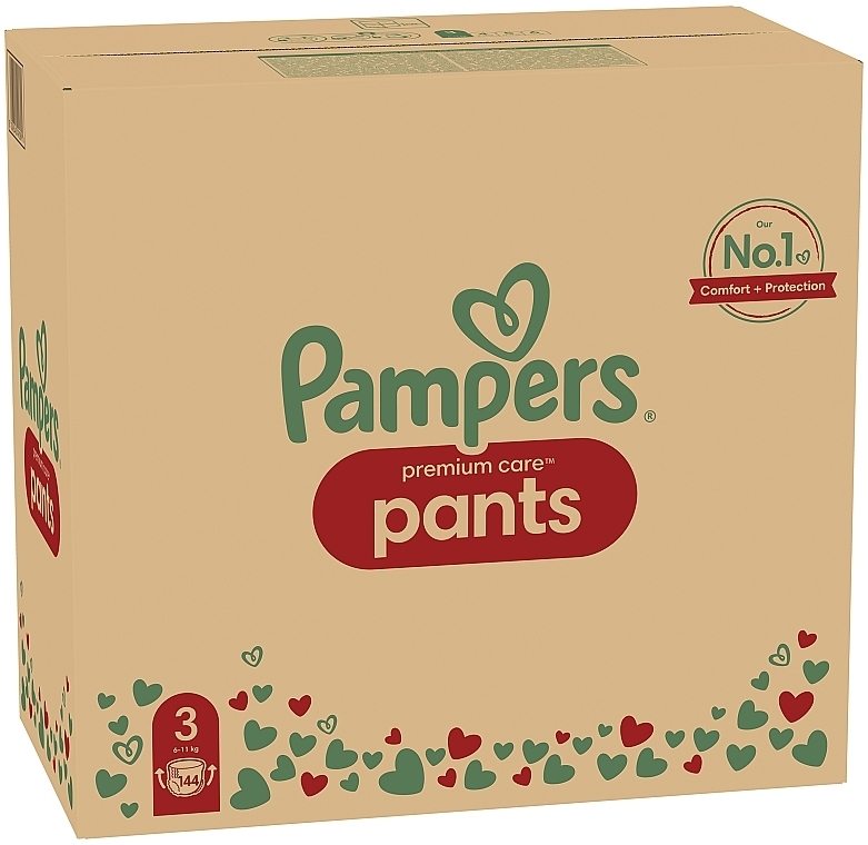 Підгузки-трусики Premium Care Pants 3 (6-11 кг), 144 шт. - Pampers — фото N3