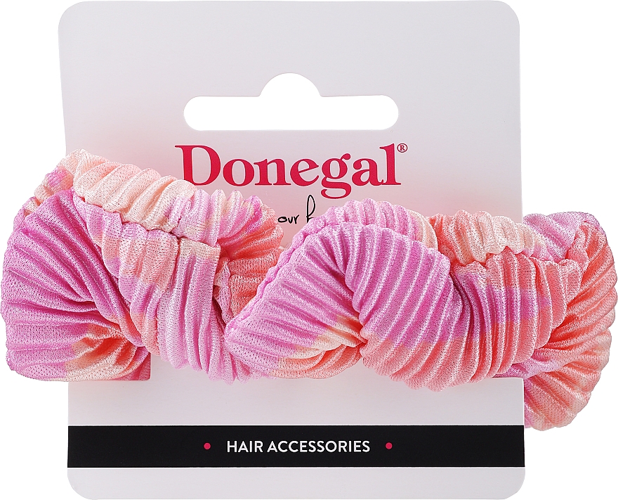 Резинка для волос, FA-5641, персиково-розовая - Donegal — фото N1