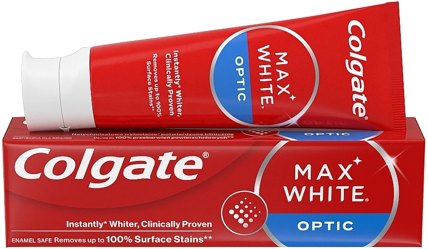 Зубная паста Optic отбеливающая для мгновенной яркой улыбки - Colgate Max White — фото N4