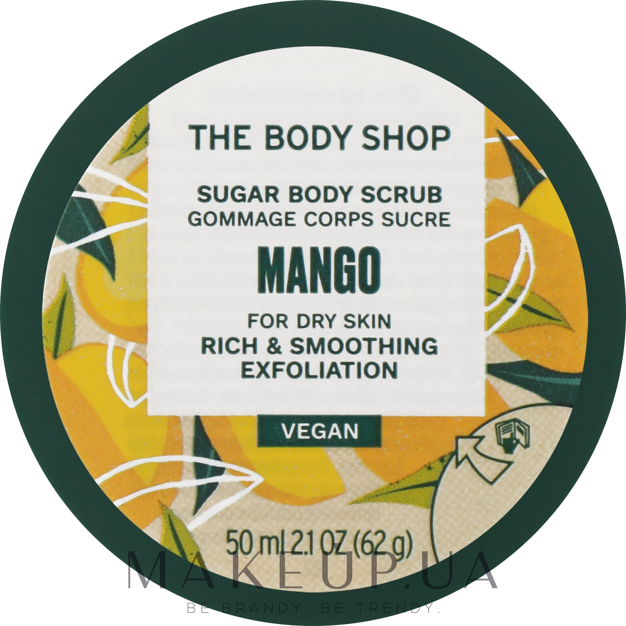 Скраб для тела "Манго" - The Body Shop Mango Sugar Body Scrub Vegan — фото 50ml