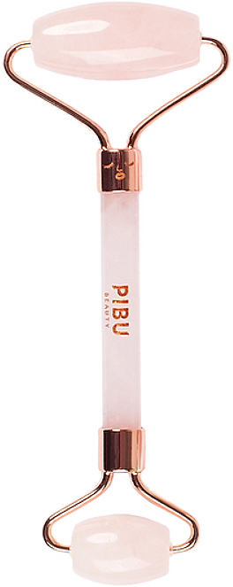 Ролик для массажа лица из розового кварца - Pibu Beauty Rose Quartz Facial Roller — фото N1