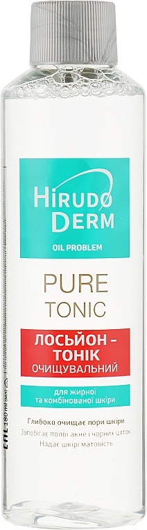 Лосьон-тоник очищающий - Hirudo Derm Pure Tonic — фото N1