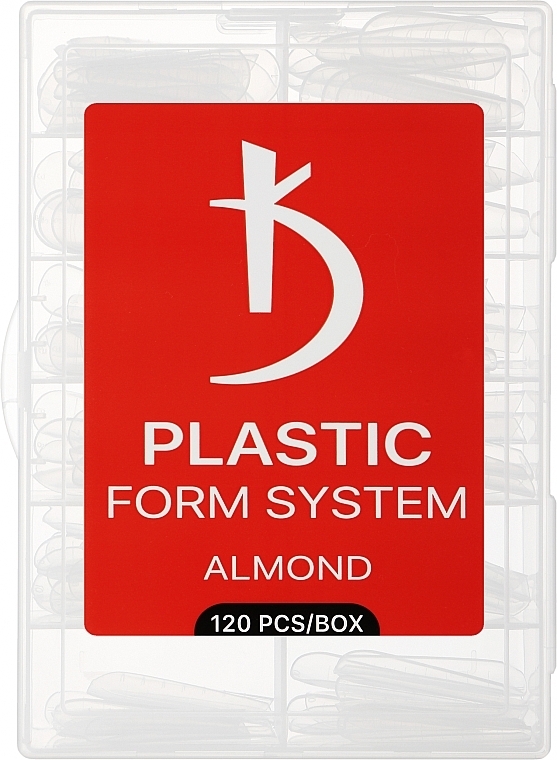 Верхние формы для моделирования ногтей (миндалевидная форма) - Kodi Professional Plastic Form System Almond — фото N1