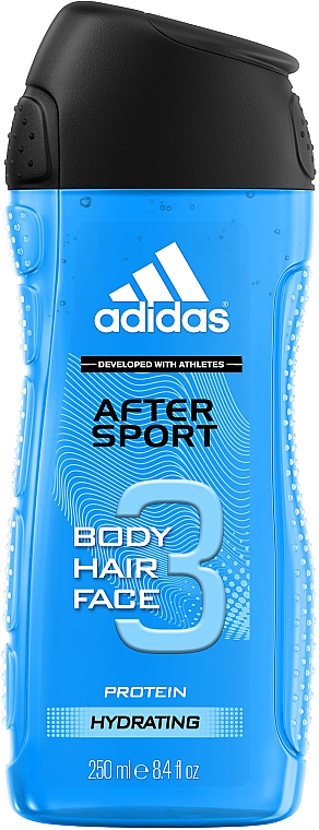 Adidas After Sport Hair & Body Shower - Гель для душу — фото N1