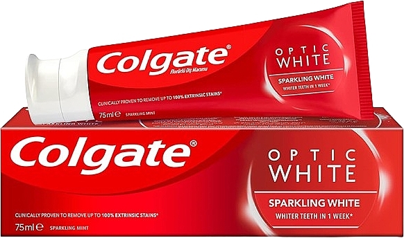 Отбеливающая зубная паста "Optic White Мгновенный" - Colgate Optic White Sparcling mint — фото N1