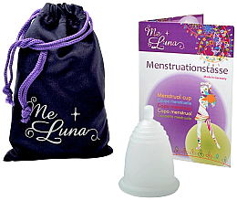 Менструальна чаша з кулькою, розмір L, прозора - MeLuna Classic Menstrual Cup — фото N1