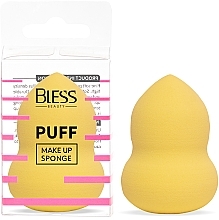 Духи, Парфюмерия, косметика Спонж грушевидный, желтый - Bless Beauty PUFF Make Up Sponge