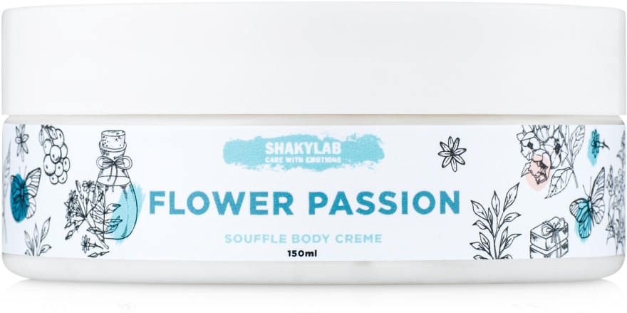 Крем-суфле для тіла Passion Flower - SHAKYLAB Natural Body Cream Flower Passion — фото N2