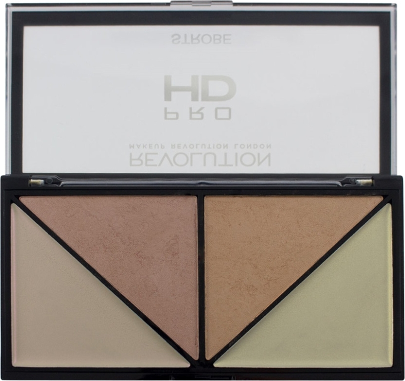Палетка хайлайтерів для стробінга - Makeup Revolution HD Pro Strobe Revolution — фото N1