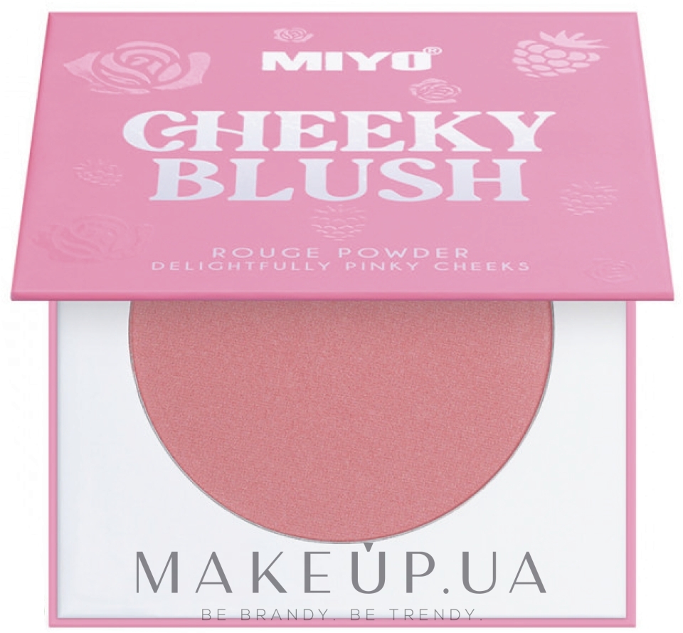 Рум'яна - Miyo Cheeky Blush Rouge Powder Delightfully Pinky Cheeks — фото 02 - Sweet Liar