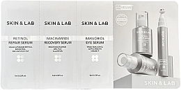 Духи, Парфюмерия, косметика Набор тестеров - SKIN&LAB Vegan Active Sachet Kit (serum/3x5ml)