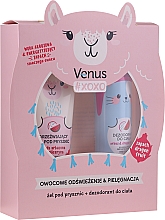 Духи, Парфюмерия, косметика Набор - Venus #Xoxo Fruit Refreshment & Care Set (sh/gel/250ml + deo/spray/150ml)