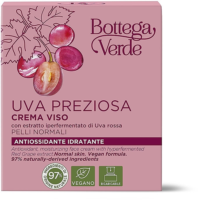 Крем для лица с виноградом - Bottega Verde Face Cream — фото N2