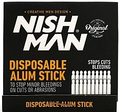 Кровоостанавливающие палочки от порезов после бритья - Nishman Disposable Alum Stick — фото N1