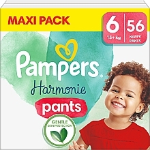 Підгузки-трусики Harmonie Nappy Pants, розмір 6 (15 + кг), 56 шт. - Pampers — фото N1