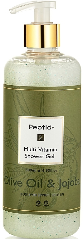 Гель для душа - Peptid+ Multi Vitamin Olive Oil & Jojoba Shower Gel — фото N1