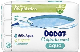 Парфумерія, косметика Вологі серветки - Dodot Total Care Wipes Aqua