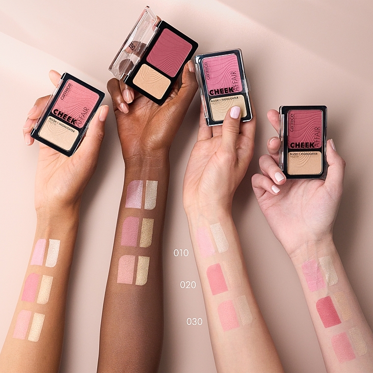 Палетка для макіяжу - Catrice Cheek Affair Blush & Highlighter Palette — фото N3