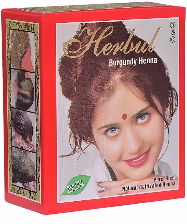 Хна для волос, бургунд - Herbul Burgundy Henna — фото N2