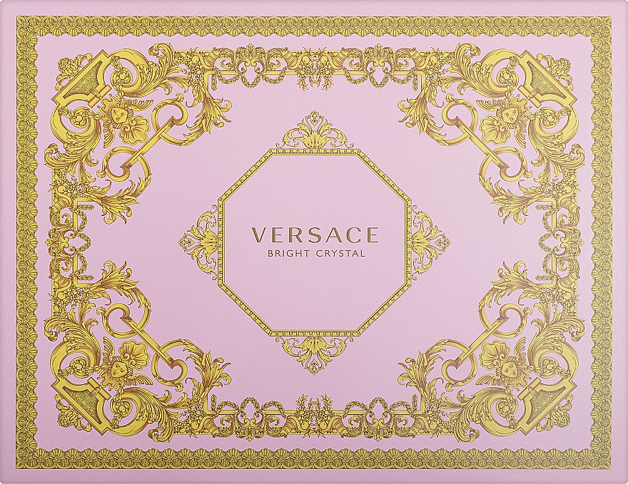 Versace Bright Crystal - Набір (edt/50ml + b/l/50ml + s/g/50ml) — фото N1