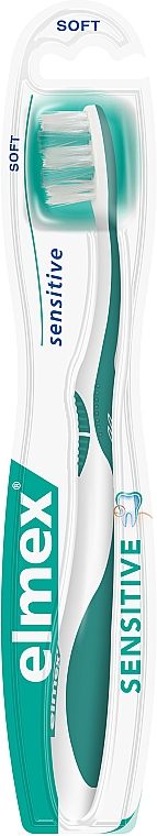 М'яка зубна щітка, зелена - Elmex Sensitive Toothbrush Extra Soft — фото N4