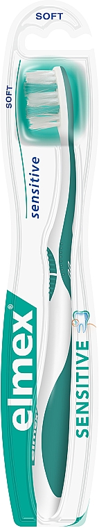 Мягкая зубная щетка, зеленая - Elmex Sensitive Toothbrush Extra Soft — фото N4