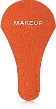 Парфумерія, косметика Чохол для ножиць шкіряний, помаранчевий "Natural Skin" - MAKEUP